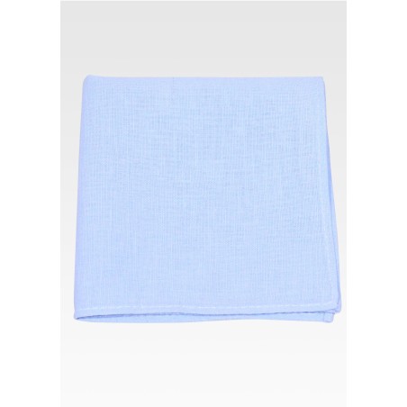 Sky Blue Pocket Square in Linen