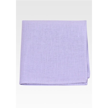 Linen Suit Pocket Square in Iris