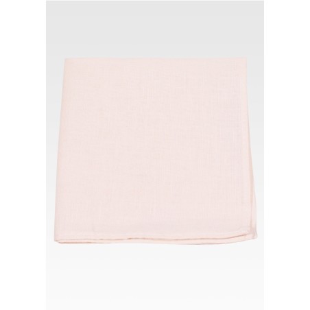 White Alabaster Linen Pocket Square