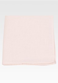 White Alabaster Linen Pocket Square