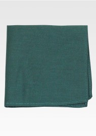 Emerald Green Linen Pocket Square