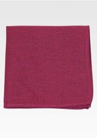 Wine Pocket Square | Linen Pocket Hanky in Wine Red