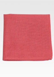 Cedar Rose Linen Pocket Square