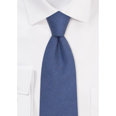 Neptune Blue XL Tie in Linen