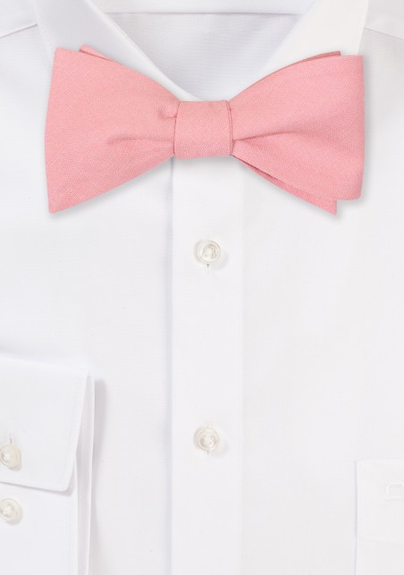 Rosette Linen Bowtie in Self-Tie Style