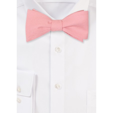 Rosette Linen Bowtie in Self-Tie Style