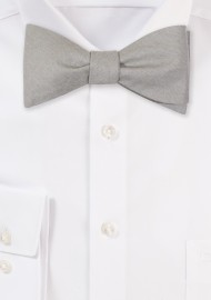 Moss Green Linen Bow Tie in Self-tie Cut
