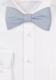 Moody Blue Linen Bow Tie in Self-Tie Style