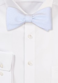 Mens Linen Bowtie in Mist Blue and Self-Tie Bow Tie Style