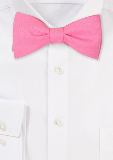 Bon Bon Linen Bowtie in Self-Tie