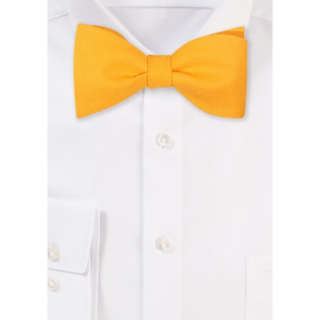Marigold Linen Bow Tie Self Tied