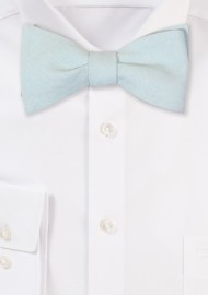 Agave Colored Self Tied Mens Bowtie in Linen