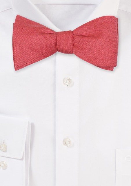 Cedar Rose Mens Bowtie in Selftie Linen