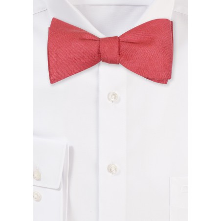Cedar Rose Mens Bowtie in Selftie Linen