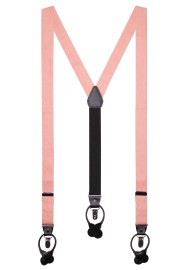 Wedding Linen Suspenders in Champagne Rose