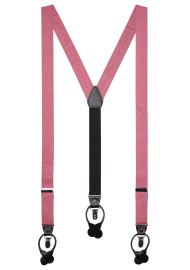 Linen Dress Suspenders in Vintage Mauve