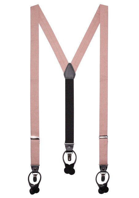 Wedding Linen Suspenders in Sand