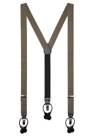 Wedding Linen Suspenders in Martini Olive