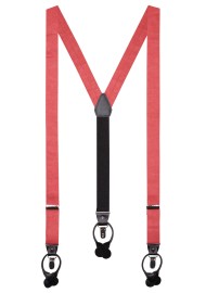Cedar Rose Linen Suspenders for Men