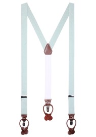 Mens Linen Suspenders in Agave