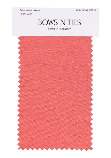 100% Linen Fabric Swatch in Sienna