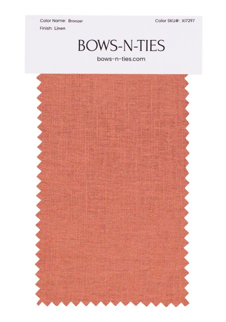 100% Linen Fabric Swatch in Bronzer