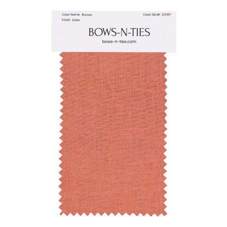 100% Linen Fabric Swatch in Bronzer