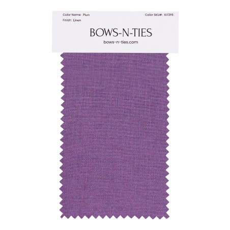 100% Linen Fabric Swatch in Plum