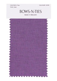 100% Linen Fabric Swatch in Plum