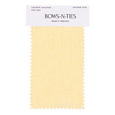 100% Linen Fabric Swatch in Lemon Sorbet