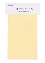100% Linen Fabric Swatch in Lemon Sorbet