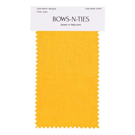 100% Linen Fabric Swatch in Marigold