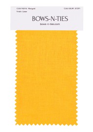 100% Linen Fabric Swatch in Marigold