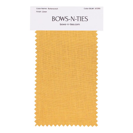100% Linen Fabric Swatch in Butterscotch