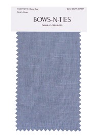 100% Linen Fabric Swatch in Dusty Blue