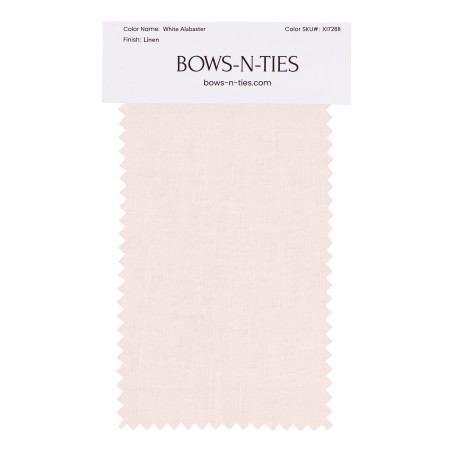 White Alabaster Swatch in 100% Linen