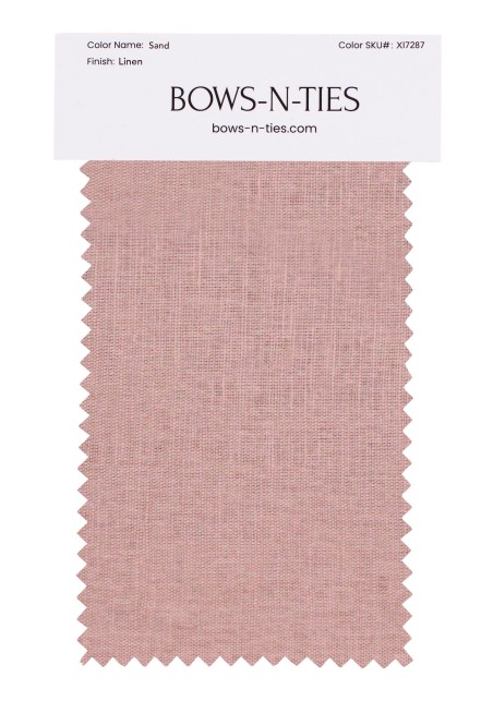 100% Linen Fabric Swatch in Sand