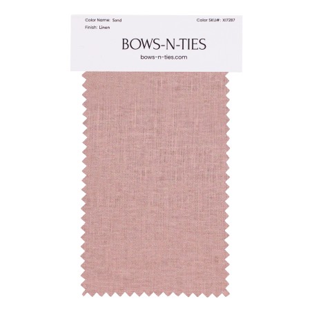 100% Linen Fabric Swatch in Sand