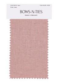 100% Linen Fabric Swatch in Sand