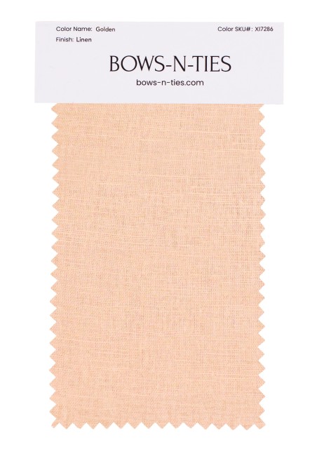 100% Linen Fabric Swatch in Golden