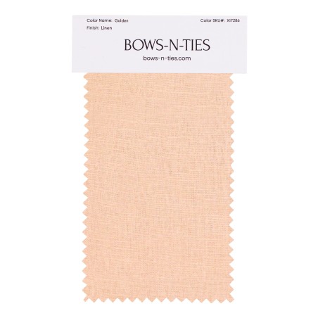 100% Linen Fabric Swatch in Golden