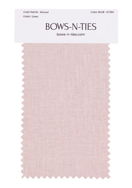 100% Linen Fabric Swatch in Almond