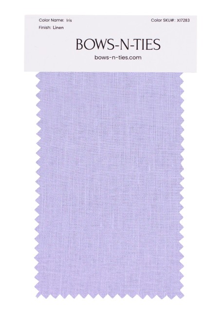 100% Linen Fabric Swatch in Iris