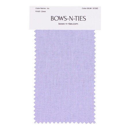 100% Linen Fabric Swatch in Iris