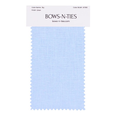 100% Linen Fabric Swatch in Sky