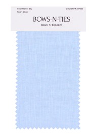 100% Linen Fabric Swatch in Sky