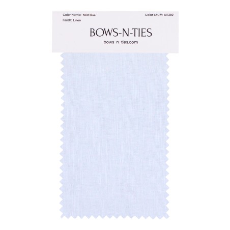 100% Linen Fabric Swatch in Mist Blue