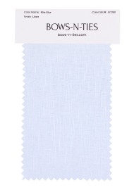 100% Linen Fabric Swatch in Mist Blue