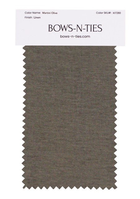 100% Linen Fabric Swatch in Martini Olive