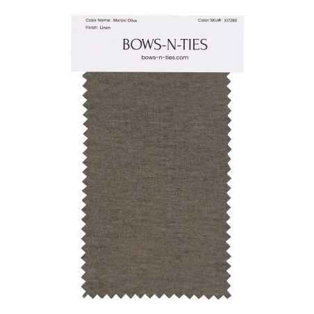 100% Linen Fabric Swatch in Martini Olive